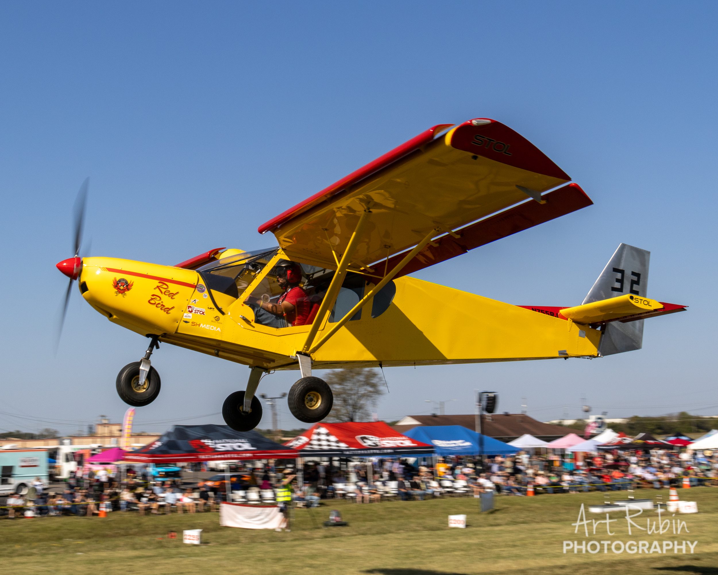 Low and slow over the spectator line at Music City STOL 2024