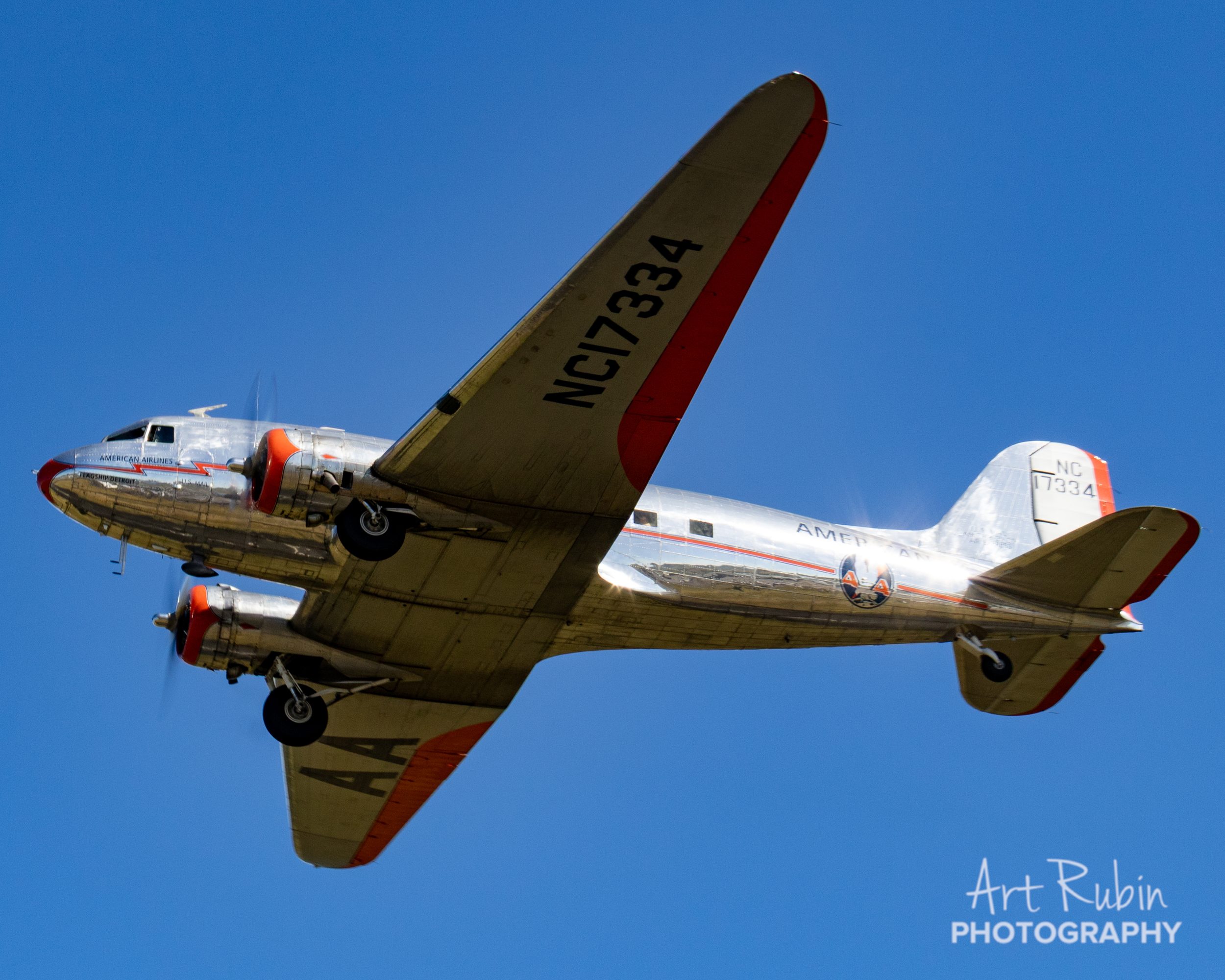 Flagship Detroit DC-3 flyby