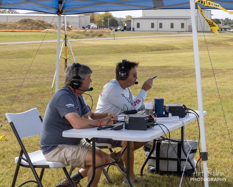Calling the action from the announcers' table