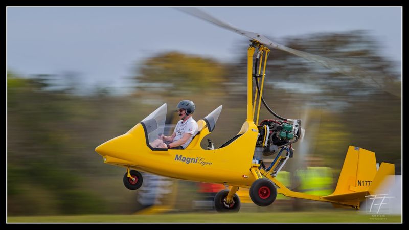 Magni gyroplane N1777B flying the exhibition Gyro Class