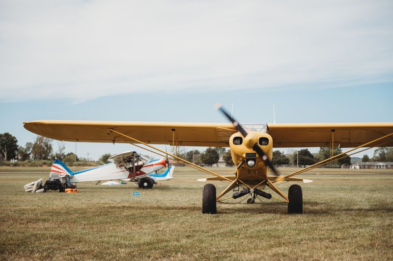 Race 333 · Dan Watson · Piper PA-18 N333S parked on the line