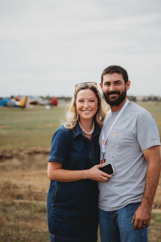 Fans on the flight line