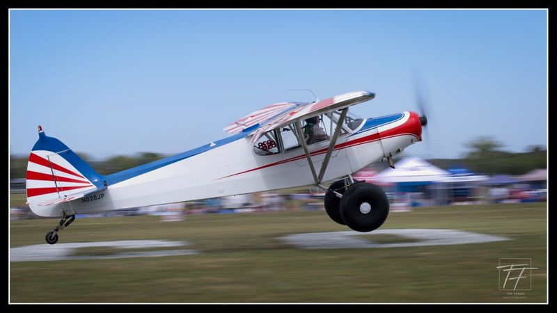Race 30 · Brandon Corn · Backcountry Super Cub N24BC low and slow over the course